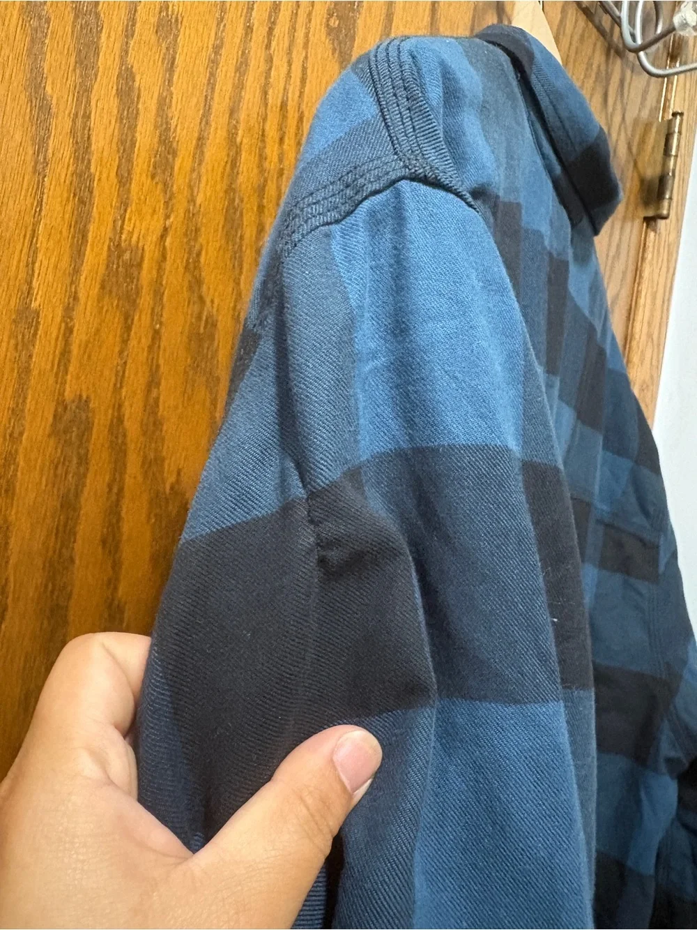 The North Face Campshire Lined Flannel Shacket Blue Buffalo Plaid XXL Men’s